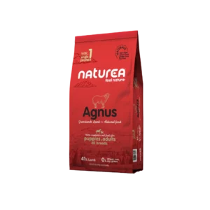 Croquettes Naturea Naturals Agnus à l'agneau pour chien et chiot, sac 12 kg