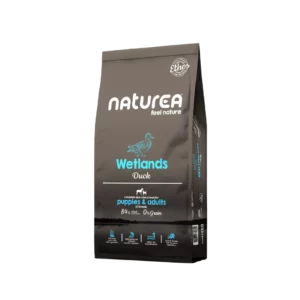 roquettes Naturea Ethos Wetlands au canard pour chien, sac de 10 kg