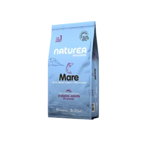 Croquettes Naturea Naturals Mare au saumon pour chien et chiot, sac 12 kg