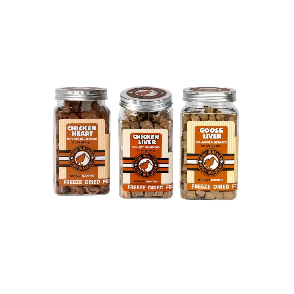 Friandises Lyophilisées Cœurs & Foies De Volaille Kiwi Walker