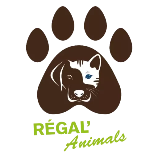 Logo Régal'Animals — boutique suisse d'alimentation et accessoires naturels pour chien, chat et furet